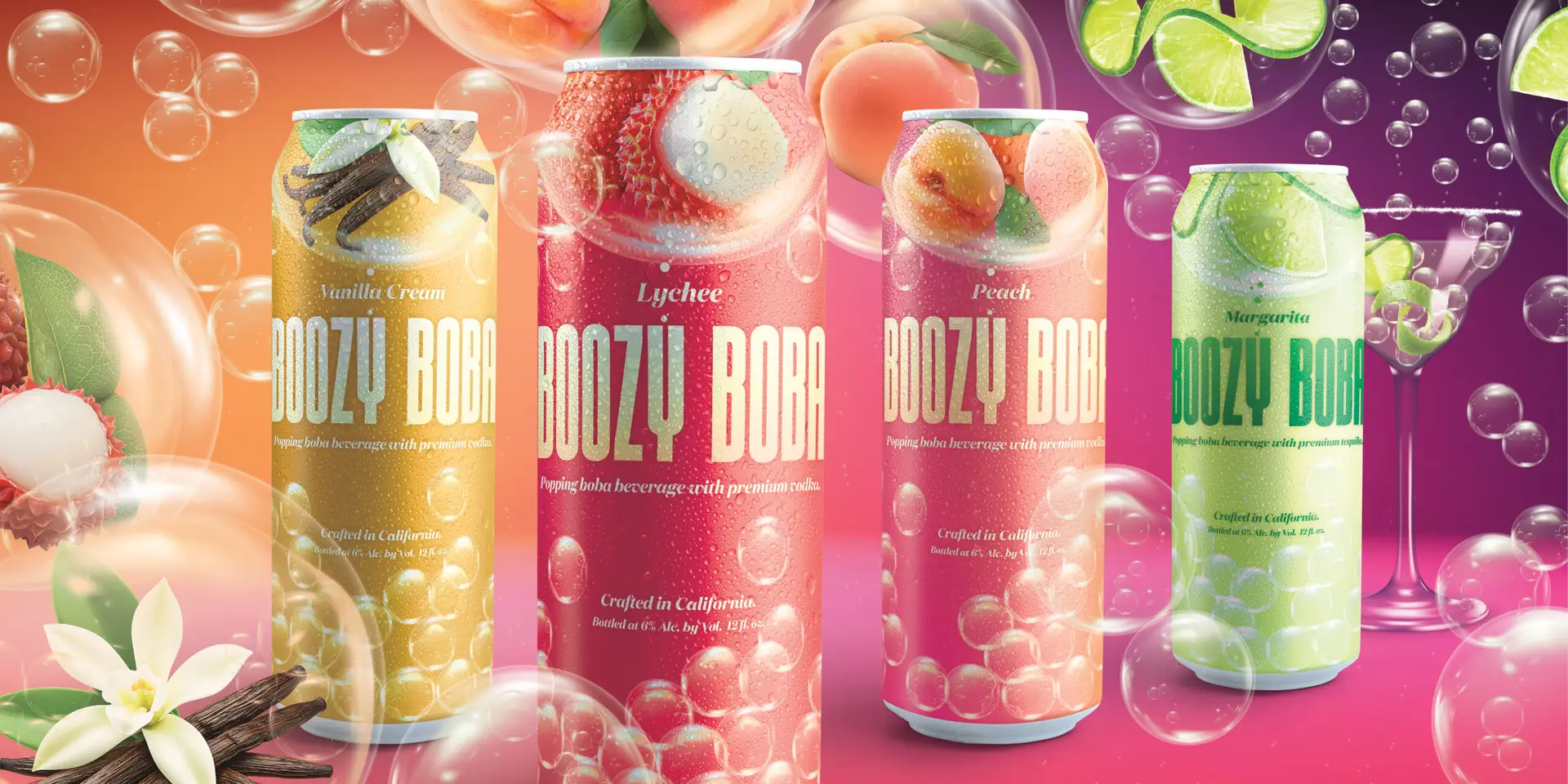 Boozy Boba brand identity by Zane Michael Cooper, a San Francisco design studio (2)