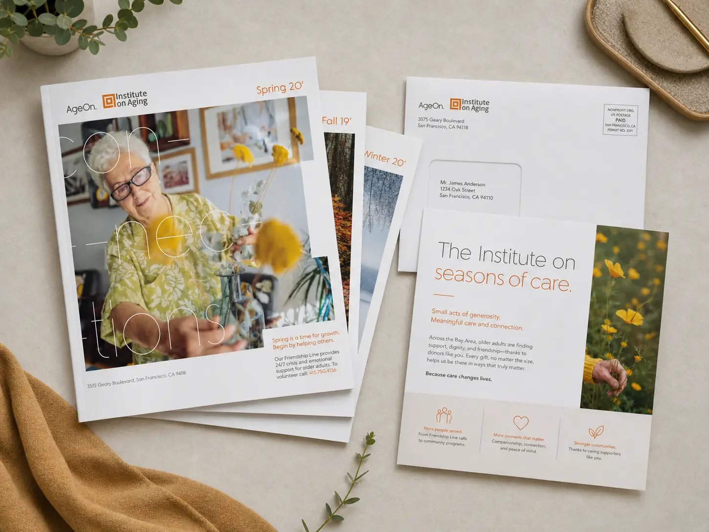 Institute on Aging awareness campaign by Zane Michael Cooper, a San Francisco design studio (2)