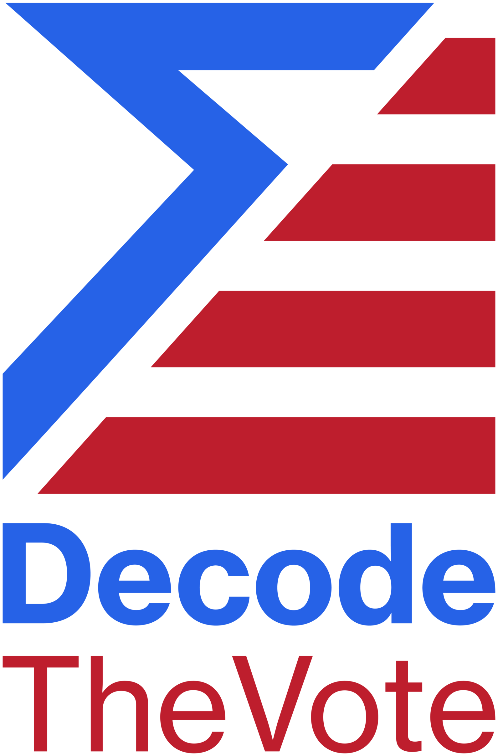 Decode the Vote app and brand design by Zane Michael Cooper, a San Francisco design studio